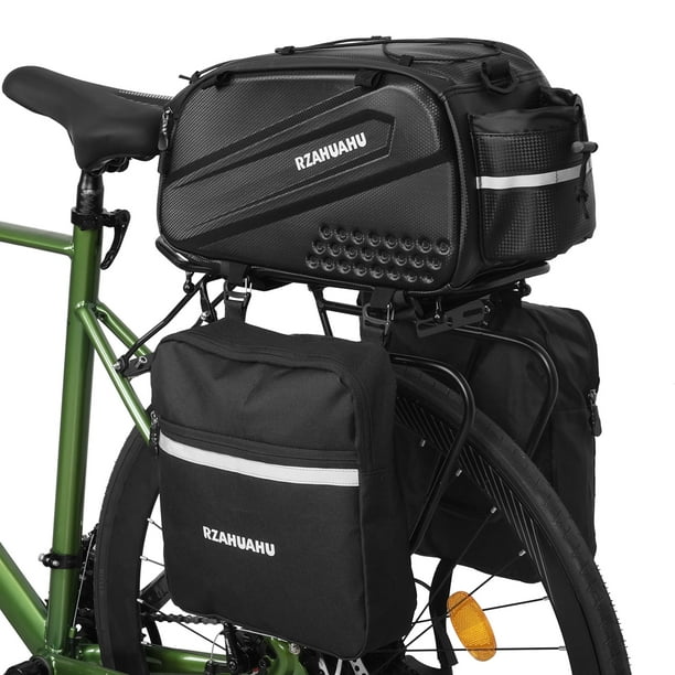 Alforjas Traseras Para Bicicleta Impermeables - Bolsa De Asiento Trasero, Nylon 600D, Reflectante, Gran Capacidad