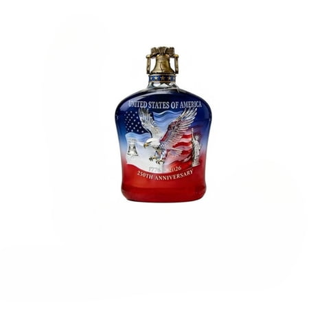 VASHU U.S. 250th Anniversary Commemorative Whiskey Bottle Gift for Friends Lover, Father's Day Patriotic Gift