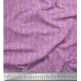 thumbnail image 1 of Soimoi Georgette Viscose Fabric Dot,Leaves & Floral Artistic Print Sewing Fabric Yard 42 Inch Wide, 1 of 1