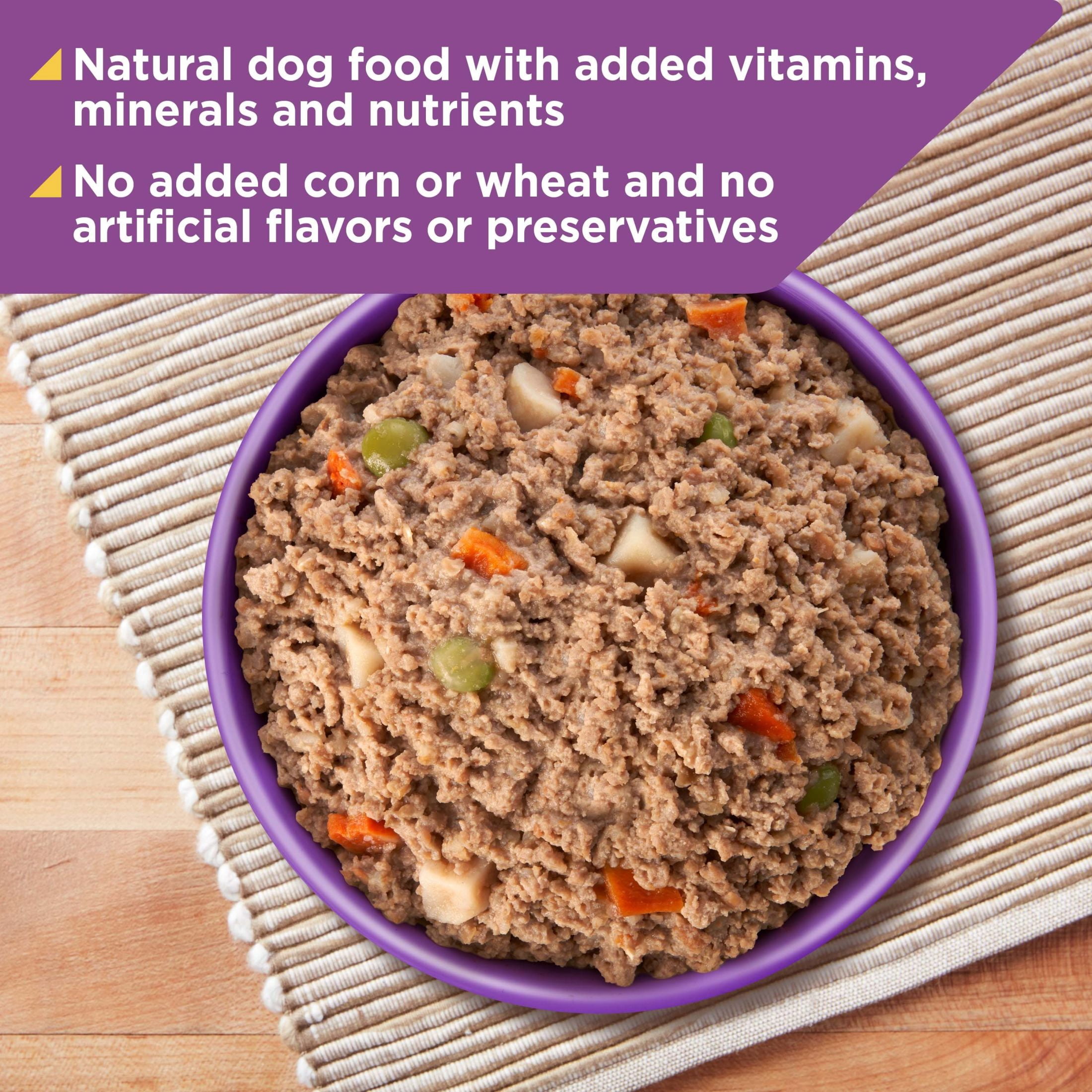 Nature’s Recipe Ground Lamb, Rice & Barley Recipe Wet Dog Food, 13.2 oz. Can, 12 Count