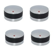 4xGas Grill Control Knobs Replacement Fits BBQ Gas Grills for Oven, Stove Round