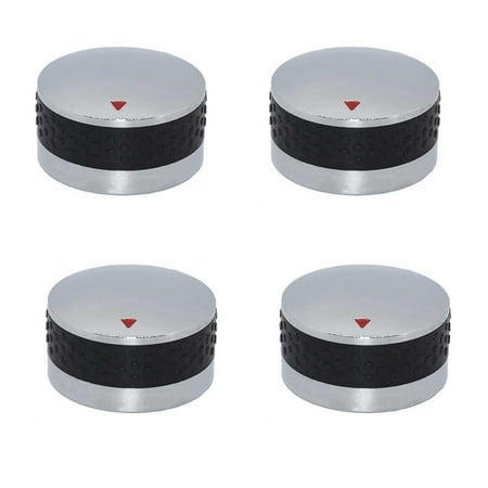 4xGas Grill Control Knobs Replacement Fits BBQ Gas Grills for Oven, Stove Round