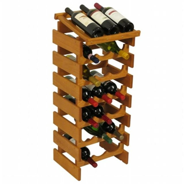 Wooden Mallet Dakota Wine Rack with Display Top for 21 Bottles
