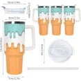 thumbnail image 6 of 30 Oz Tumbler with Handle and Straw Insulated Double Walled Stainless Steel Travel Mug Gift Box Reusable Tumbler Coffee Travel Mug for Office Portable Insulated Beer Cup for Hot & Cold Drinks, 6 of 6