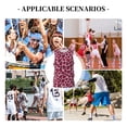 thumbnail image 6 of Honeii Rose Leopard Print print basktball shirt for men and women, Unisex basketball jersey for Theme party-Small, 6 of 6
