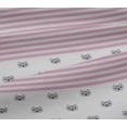 thumbnail image 5 of oneOone Tissu Jersey Viscose Rayé & Imprimé Visage de Chat par Yard 60 Pouces de Large, 5 of 5
