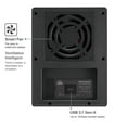 thumbnail image 3 of Mediasonic USB 3.2 4 Bay 3.5-inch SATA Hard Drive Enclosure DAS – USB 3.2 Gen 2 10Gbps Type C / USB-C (HF7-SU31C), 3 of 6
