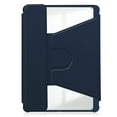 thumbnail image 2 of ELEHOLD Leather Protective Case for iPad Air 11 Inch 2024, Smart Clear Back Case Multi-Angle Kickstand 360° Rotating Swivel Stand Function Protective Shockproof Cover, Darkblue, 2 of 5