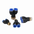 thumbnail image 2 of 3 piezas PX " Ajuste neumático Y en forma de tee 4mm-12mm SOBREDOSIS Tubo de manguera M5 1/8 "1/4" 3/8 "1/2" BSP Conector de acoplador de aire de hilo macho de 3 vías, 2 of 6