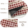 thumbnail image 6 of Round Area Rugs Collection 5 Ft, Western Texas Star Retro Non-Slip Residential Carpet, Country Vintage Red Beige Plaid Indoor Crawling Mats Runner Rugs for Living Room/Dining Room/Bedroom, 6 of 8