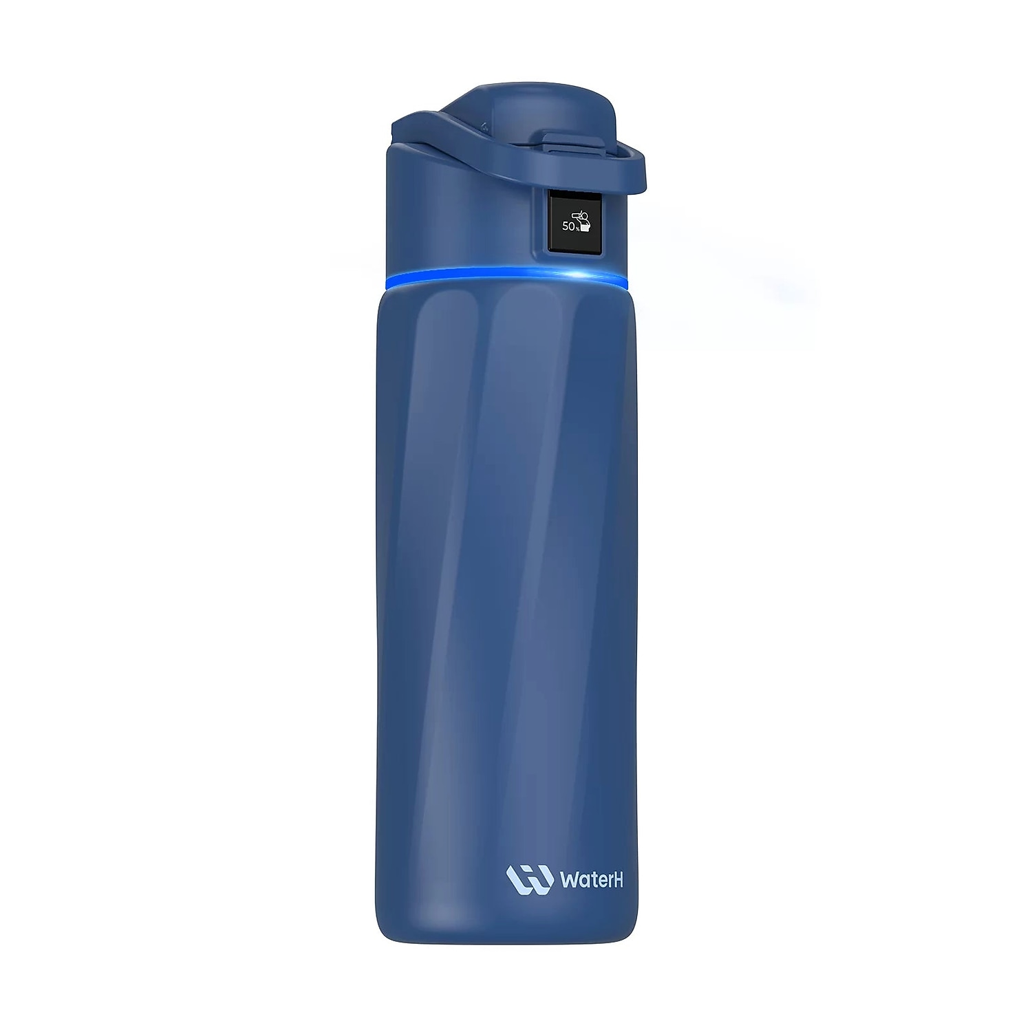 WaterH BOOST Stainless Steel Triple Wall Insulated Smart Water Bottle 24 oz. Magnetic Blue