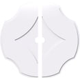 thumbnail image 1 of Ekena Millwork CMP40PL2-03000 40 in. OD x 3 in. ID Square Percival Architectural Grade PVC Contemporary Ceiling Medallion - 2 Piece, 1 of 1