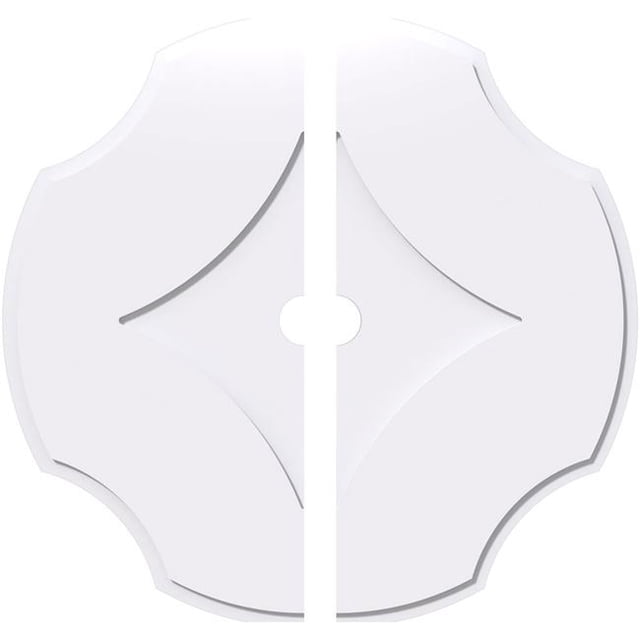 Ekena Millwork CMP40PL2-03000 40 in. OD x 3 in. ID Square Percival Architectural Grade PVC Contemporary Ceiling Medallion - 2 Piece