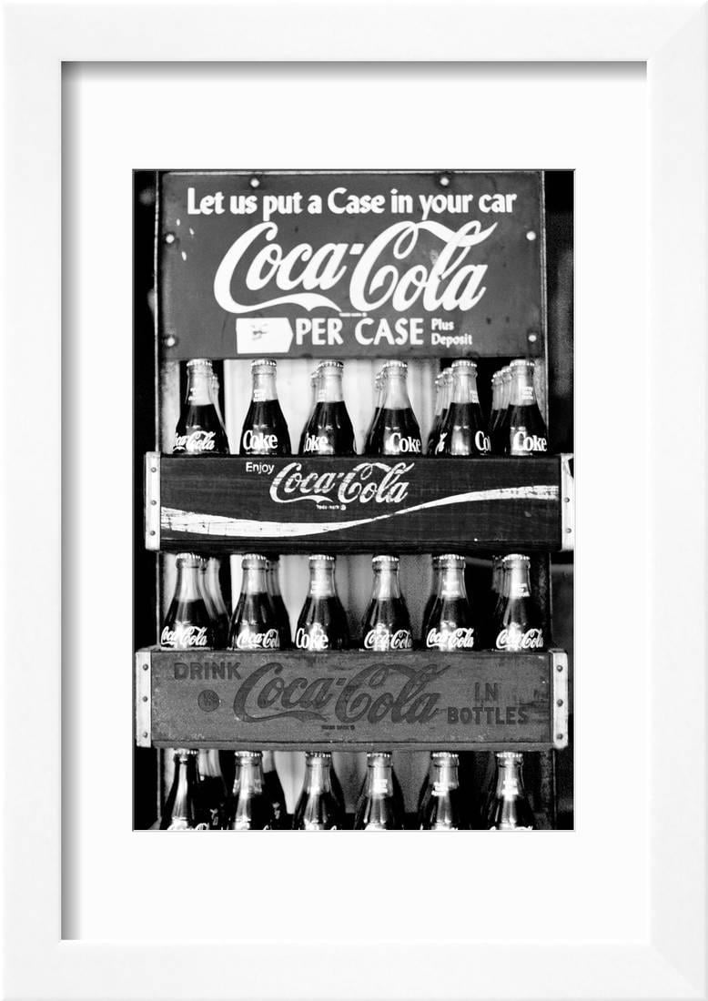 Coca-Cola Crate Delivery Man 1950s Wall Decal Vintage Style Kitchen