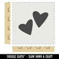 thumbnail image 2 of Pair of Hearts Love DIY Cookie Wall Craft Stencil - 4.5 Inch, 2 of 5