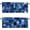 Denim Patchwork, variant on Coffee Valance Curtains 2 Pack Farmhouse Country Coffee Vintage Valance for Kitchen Windows Bathroom Living Room Bedroom Window Treatment Valances 54x18 inch