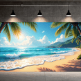 thumbnail image 5 of Tropical Beach Backdrop Palm Tree Ocean View Scenic Background for Vacation Party Summer Events, 5 of 8