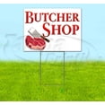 thumbnail image 1 of Butcher Shop (18" x 24") Yard Sign, Includes Metal Step Stake, 1 of 6