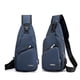 thumbnail image 2 of Seitruly Bolsa de pecho duradera y resistente a desgarros con malla de carga USB, correa de hombro de nailon, revistas con agujeros Electrónica Azul, 2 of 6