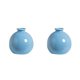 thumbnail image 1 of Injueey Cerámica Color vibrante simple: jarrón de cerámica elegante para ramos de flores frescas y regalos No daña los muebles Azul sólido Azul Azul 2piezas, 1 of 6