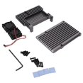 thumbnail image 1 of Aluminum Alloy Cooling Case Heat Dissipation Enclosure with Fan for Raspberry Pi 4 B ModelGrey, 1 of 5