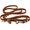 Orange, variant on 6-Way Multifunctional Leather Dog Leash, Adjustable Schutzhund Lead 49"-94" Long, 5/8" Wide (15 mm)