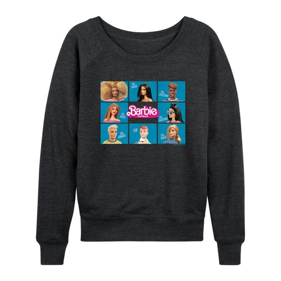 Barbie the Movie - Barbie, Ken, & Allan - Women's Lightweight French Terry Long Sleeve Shirt