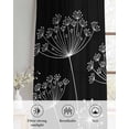 thumbnail image 6 of Black Dandelion Sheer Curtains 84 Inch Length 2 Panels Set for Living Room/Bedroom, Spring Modern Minimalist Country Flower Kitchen Curtains Grommet Semi-Sheer Curtains Window Treatments 52"x84"x2, 6 of 7