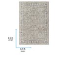 thumbnail image 4 of Livabliss Area Rugs for Living Room, 7x9 Beckham Traditional Light Slate Rug, Bedroom Dining Room Home Decor Stain Resistant Carpet (6'7" x 9'6"), 4 of 6