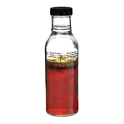 Salad Dressing Bottle With Recipes