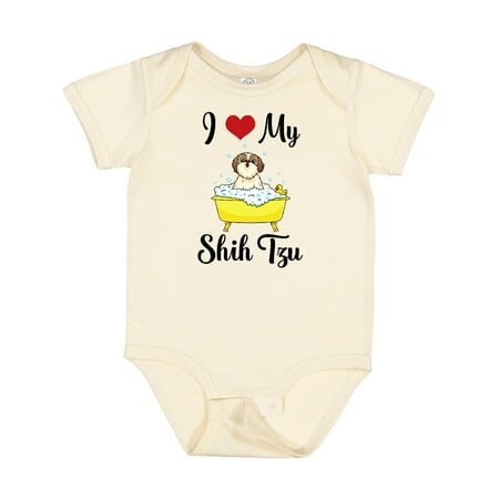 

Inktastic I Love My Shih Tzu Dog Gifts Gift Baby Boy or Baby Girl Bodysuit