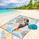 thumbnail image 1 of Manta de playa WIWIGO impermeable a prueba de arena de 200 x 240 cm para 2-8, 1 of 6