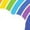 Football Blue and White, variant on Rainbow with Clouds Boys or Girls Toddler T-Shirt