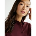 Time and Tru Women's Woven Button Down Shirt, Sizes SXXXL