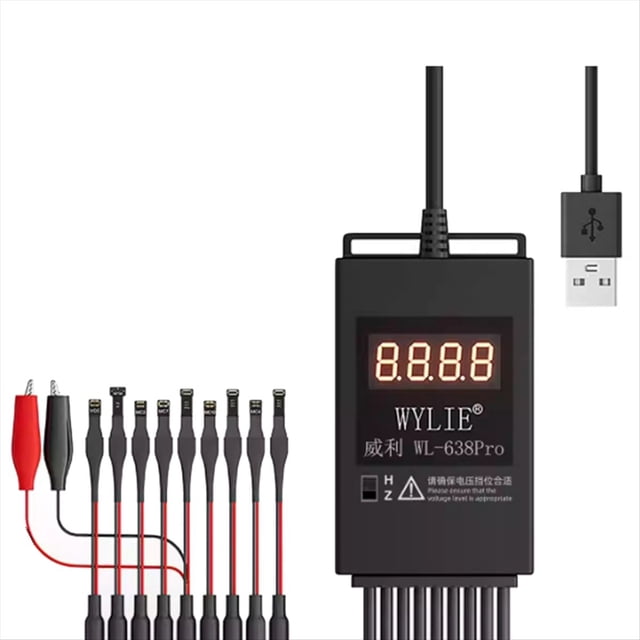 Cable de Alimentación para Reparación de Teléfonos Móviles Willie -638Pro para 6-16PM, Línea de Prueba para Reparación de Teléfonos Móviles Android.