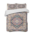 thumbnail image 2 of Boho Blue Yellow Twin XL Size Down Alternative Comforter,Lightweight Comforter Quilt Bedding Set with Pillow Shams Ethnic Vintage Mexican Flowers Southwestern Bed Comforter Duvet Insert 68"x98", 2 of 7
