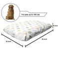 thumbnail image 2 of Adventure Cartoon Pet Bed, Minimalist Hot Air Balloons Repeating Pattern, Chew Resistant Pad for Dogs and Cats Cushion with Removable Cover, 24" x 39", Pale Orange Pale Pink, by Ambesonne, 2 of 4