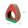 thumbnail image 2 of Kitty City Durable Strawberry Corrugated Cardbaord Cat Scratching Pad,O/S, 2 of 8