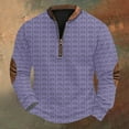 thumbnail image 1 of Blusas y camisas de manga larga con cuello redondo Sudadera con capucha de cuello redondo para hombre Jersey estampado Blusa de poliéster de manga larga para hombre, 1 of 4
