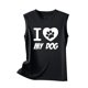 thumbnail image 4 of Tops casuales sexys de verano sin mangas para mujer Tops de chaleco sin mangas con estampado de cuello redondo regular Pompotops  lopia994759, 4 of 4