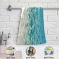 thumbnail image 6 of Dreamtimes Blue Pacific Ocean 2 pcs Hand Towels Set, Soft Lightweight Highly Absorbent Towel for Bathroom Toilet Kitchen Beach 28.3x14.4in, 6 of 7