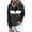 Black, variant on Christmas Fall Crew Neck Sweatshirts Loose Fit Lapel Button Long Sleeve Color Block Pullover Oversized Sweater Winter Outerwear with Kangaroo Pocket Tops for Women 2025
