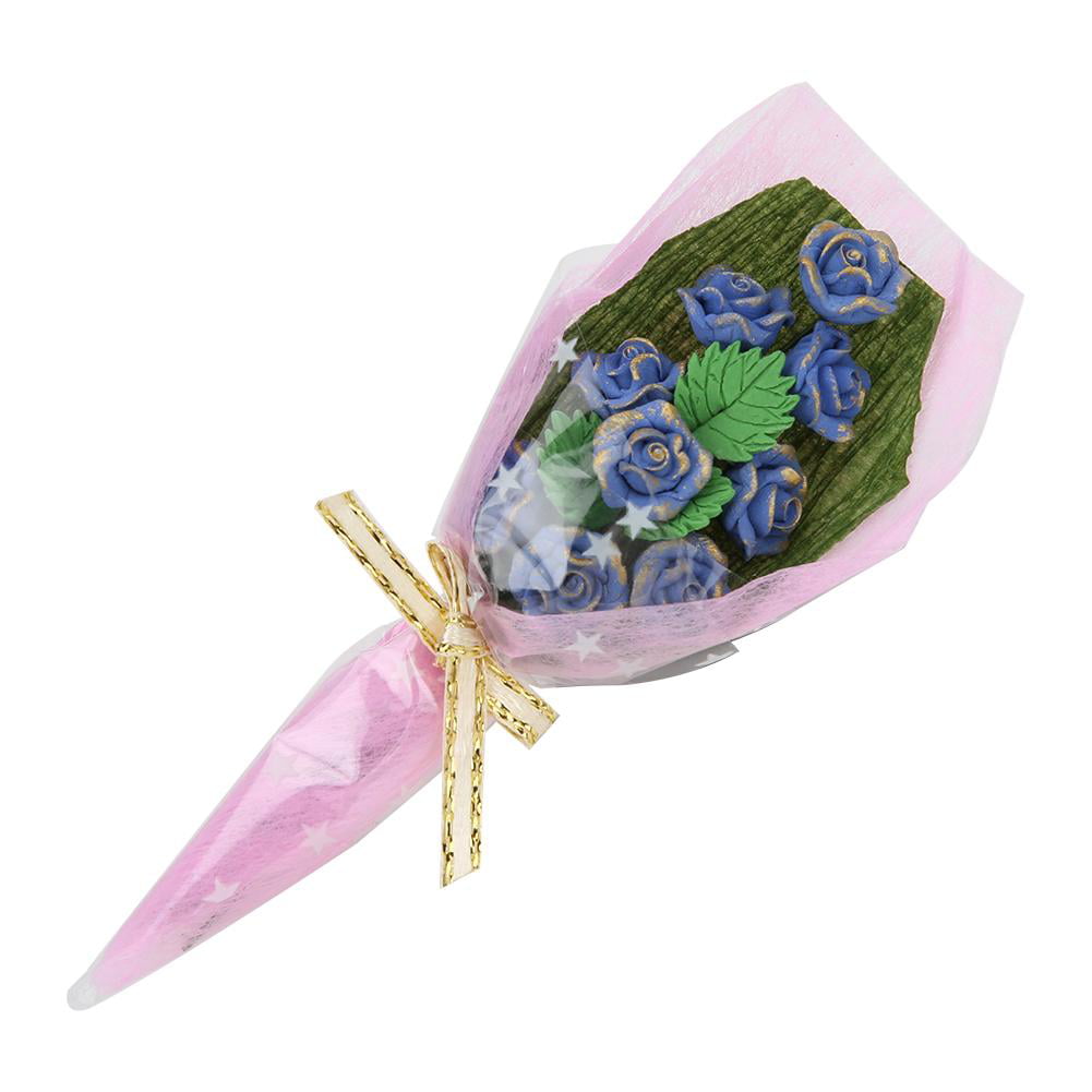 1/12 Dollhouse Miniature Resin Flower Blue Enchantress Plants Fairy Garden 