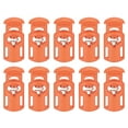 thumbnail image 1 of Unique Bargains 30Pack 5.5x3mm Cord Lock Plastic Single Hole Spring Toggle Stoppers, Brown, 1 of 5
