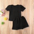 thumbnail image 3 of Infant Baby Girls Outfit Ice Cream Pattern Short Sleeve Classical Round-Neck Top Shirt + Short Elastic Band Ruffle Skirt Set, 3 of 3