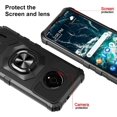 thumbnail image 3 of Compatible Case for Nokia C200 Case with Tempered Glass Screen Protector [Military Grade] Ring Car Mount Kickstand Shockproof Hard Phone Case - Black, 3 of 7