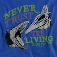 thumbnail image 2 of Beetlejuice Never Trust Unisex Adult T-Shirt, Royal, Small, 2 of 6