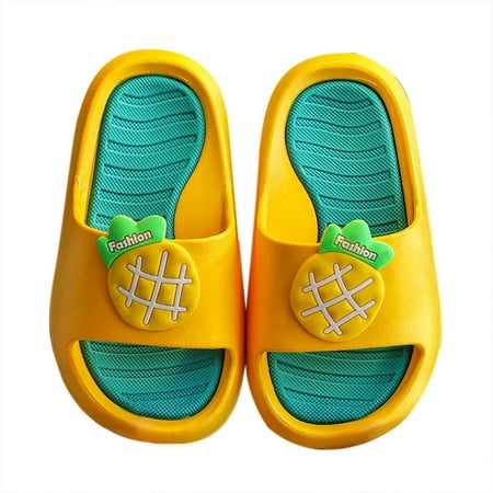 

Aoochasliy Slippers for Kids Christmas Clearance Toddlers Little Boys Girls Cute Fruit Slides Sandals Non Slip Beach Pool Shoes