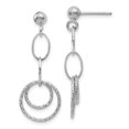 thumbnail image 1 of Boucles d'Oreilles Pendantes en Or Blanc 14k, 1 of 6
