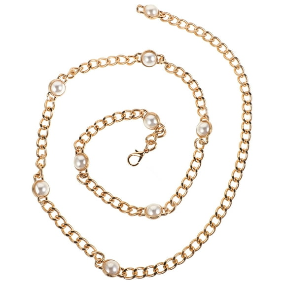 Himition Metal Chain Belt Adjustable Body Chain Jewelry Accessories Bridal Wedding Waistband Waist Belt for Jeans Dresses Decorated